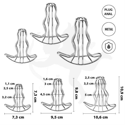 Plug anal hueco de metal Small